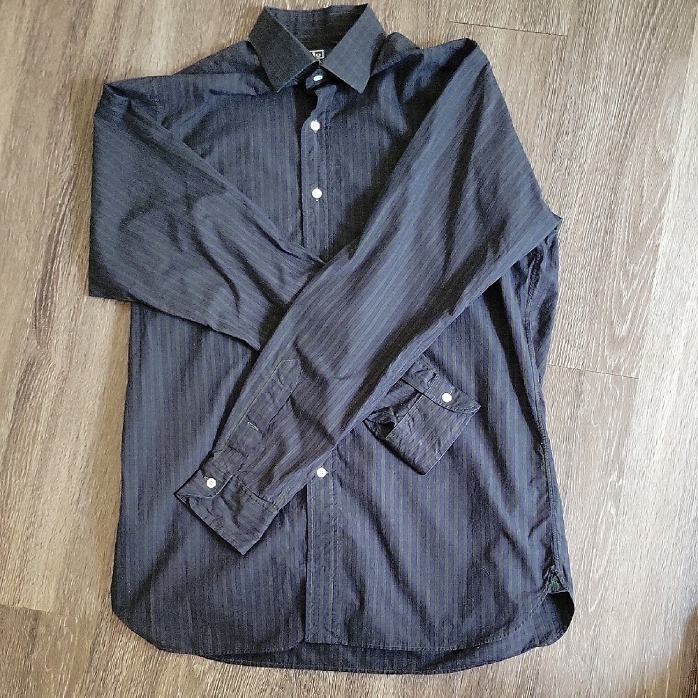 Ralph Lauren Men's  DarkNavy And Green Causal Button Shirt